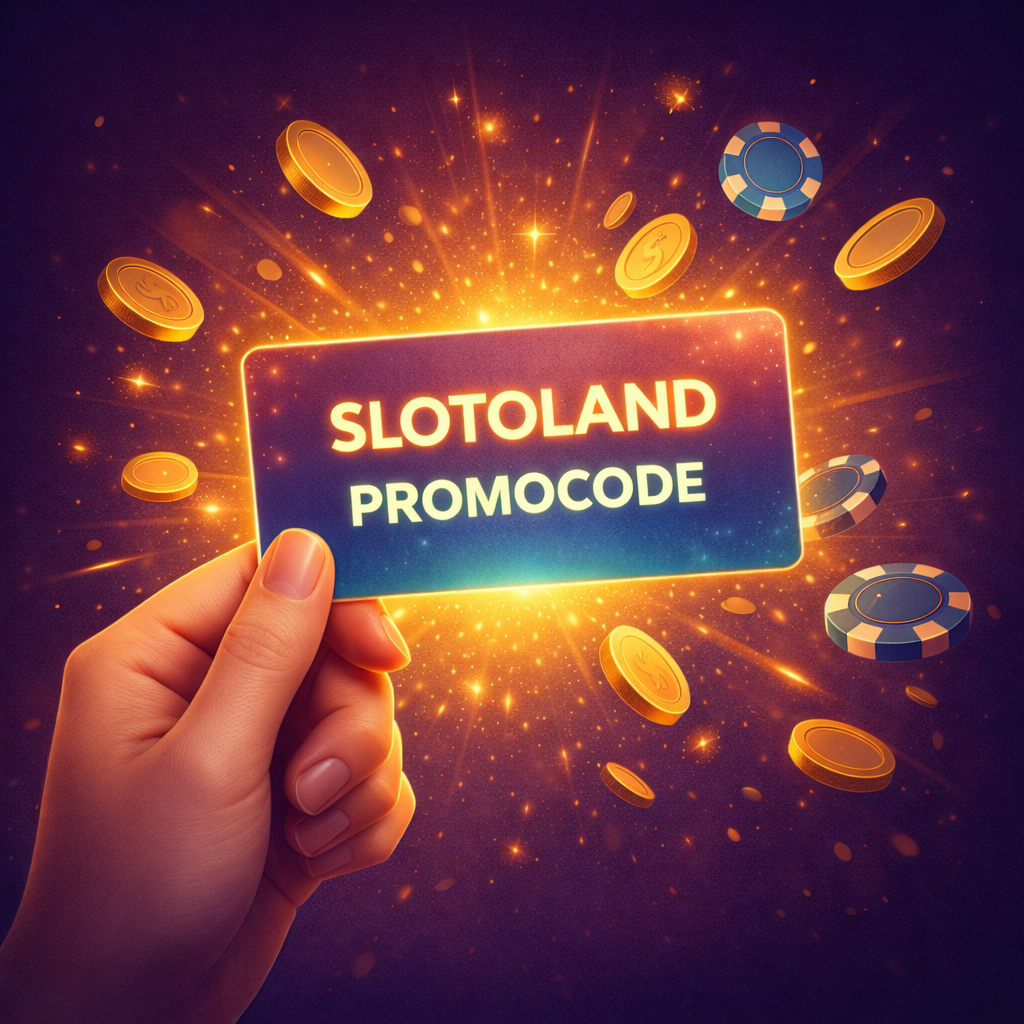 Активация промокода Slotoland при регистрации: поле для ввода кода